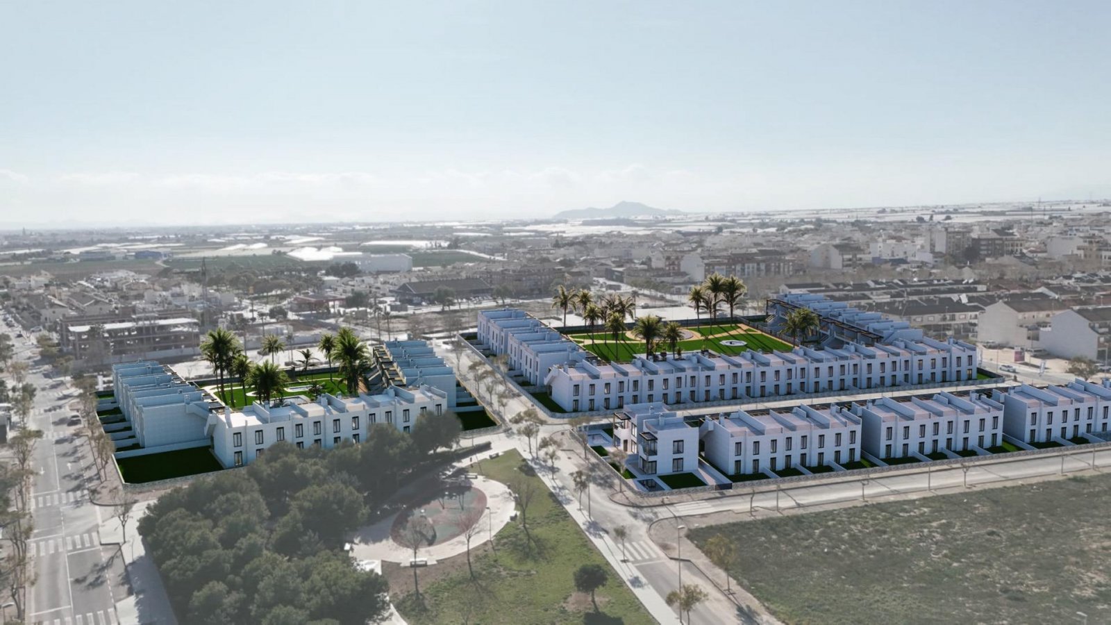 Neubau-Bungalows in Pilar de la Horadada - *SPEZIALPROMOTION - Klimaanlage, Haushaltsgeräte und Innenbeleuchtung INKLUSIVE!*
Moderne Woh