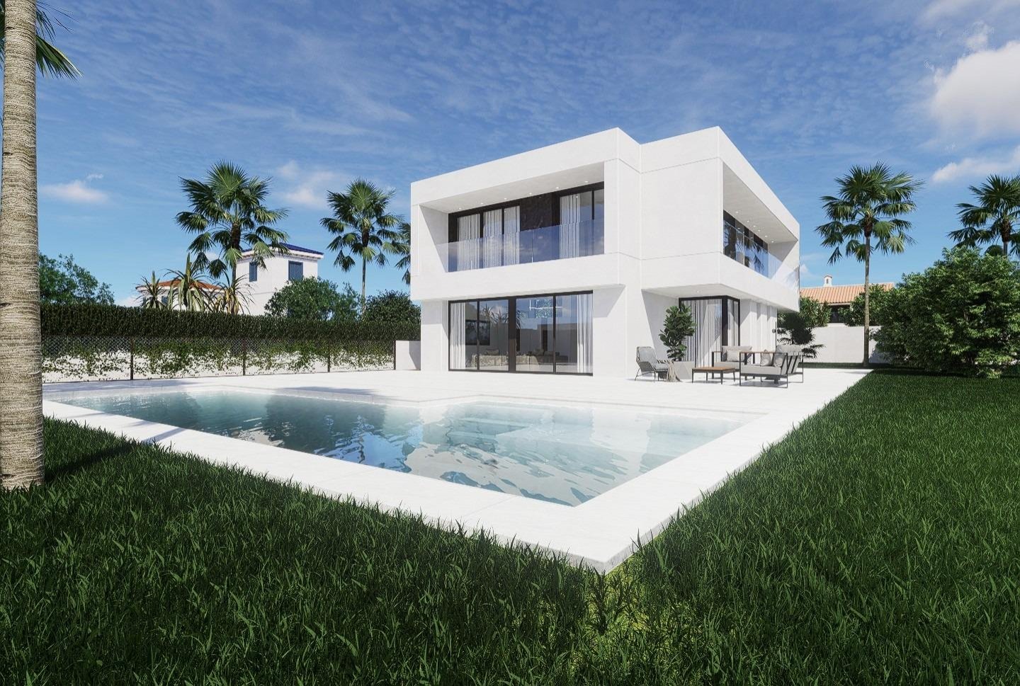 Neubau-Luxusvilla in La Zenia, Orihuela Costa, zu verkaufen
Exklusives Leben in Strandnähe an der Costa Blanca
Nur 600 m von den Sandstr