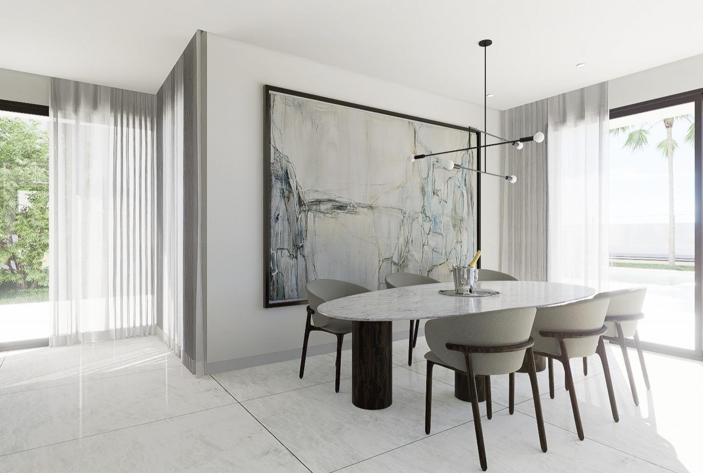 Neubau-Luxusvilla in La Zenia, Orihuela Costa, zu verkaufen
Exklusives Leben in Strandnähe an der Costa Blanca
Nur 600 m von den Sandstr