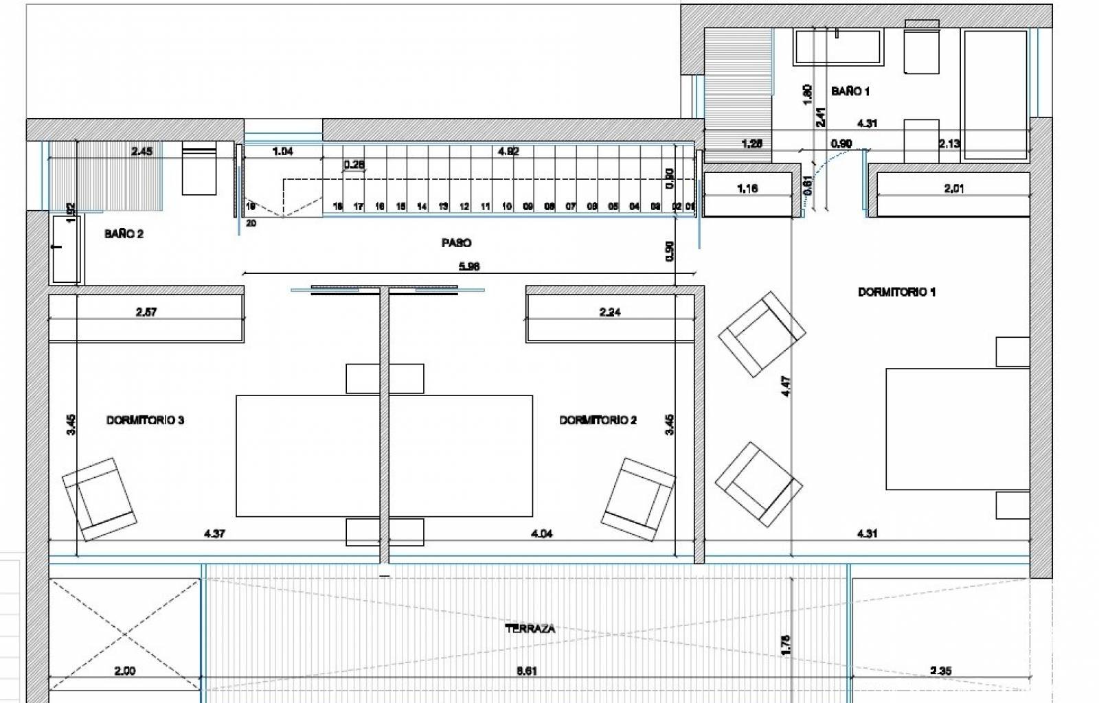 Wunderschöne neue Luxusvillen mit Meerblick in Finestrat. Diese Villen verfügen über 286 m2 Wohnfläche, verteilt auf 3 Etagen. Das Haus verfügt über