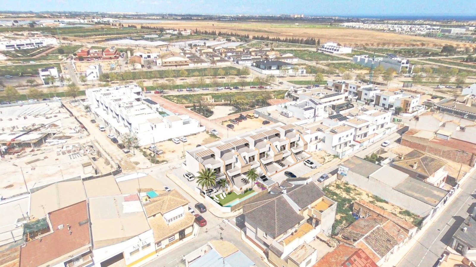 Neubau-Bungalows in Pilar de la Horadada in der Nähe des Strandes und des Stadtzentrums
Modernes Wohnen im Herzen der Costa Blanca
Willk