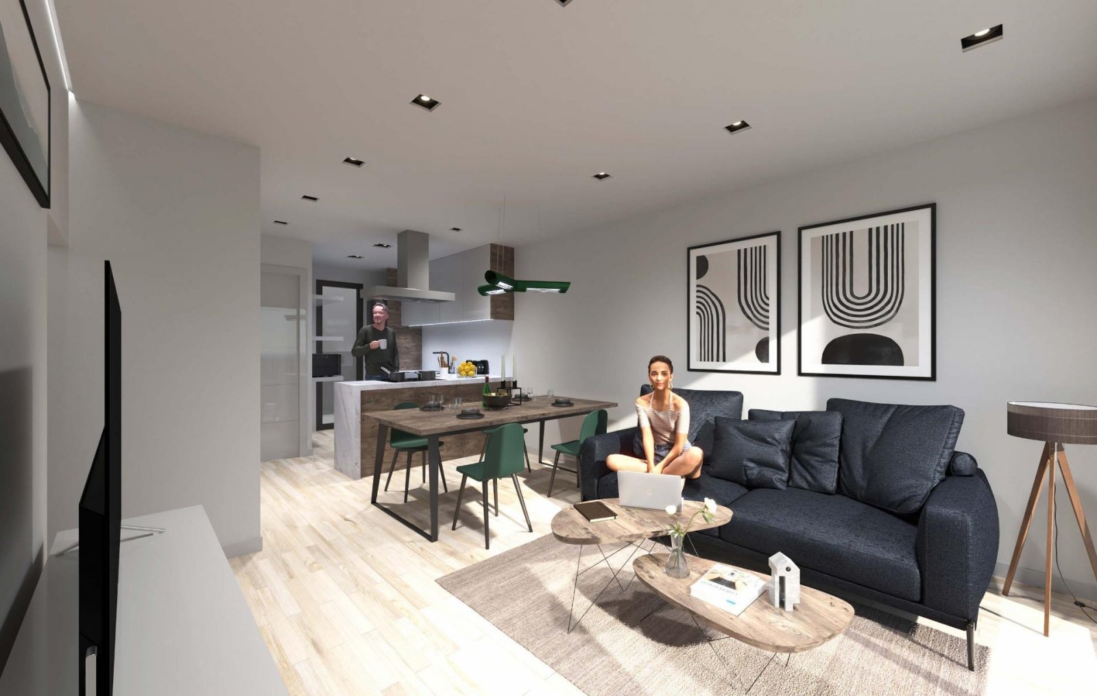 Moderne Stadthäuser in Dolores mit Gemeinschaftspool - - Nutzen Sie das Sonderangebot bis zum 31. August, das ein Möbelpaket, eine voll a