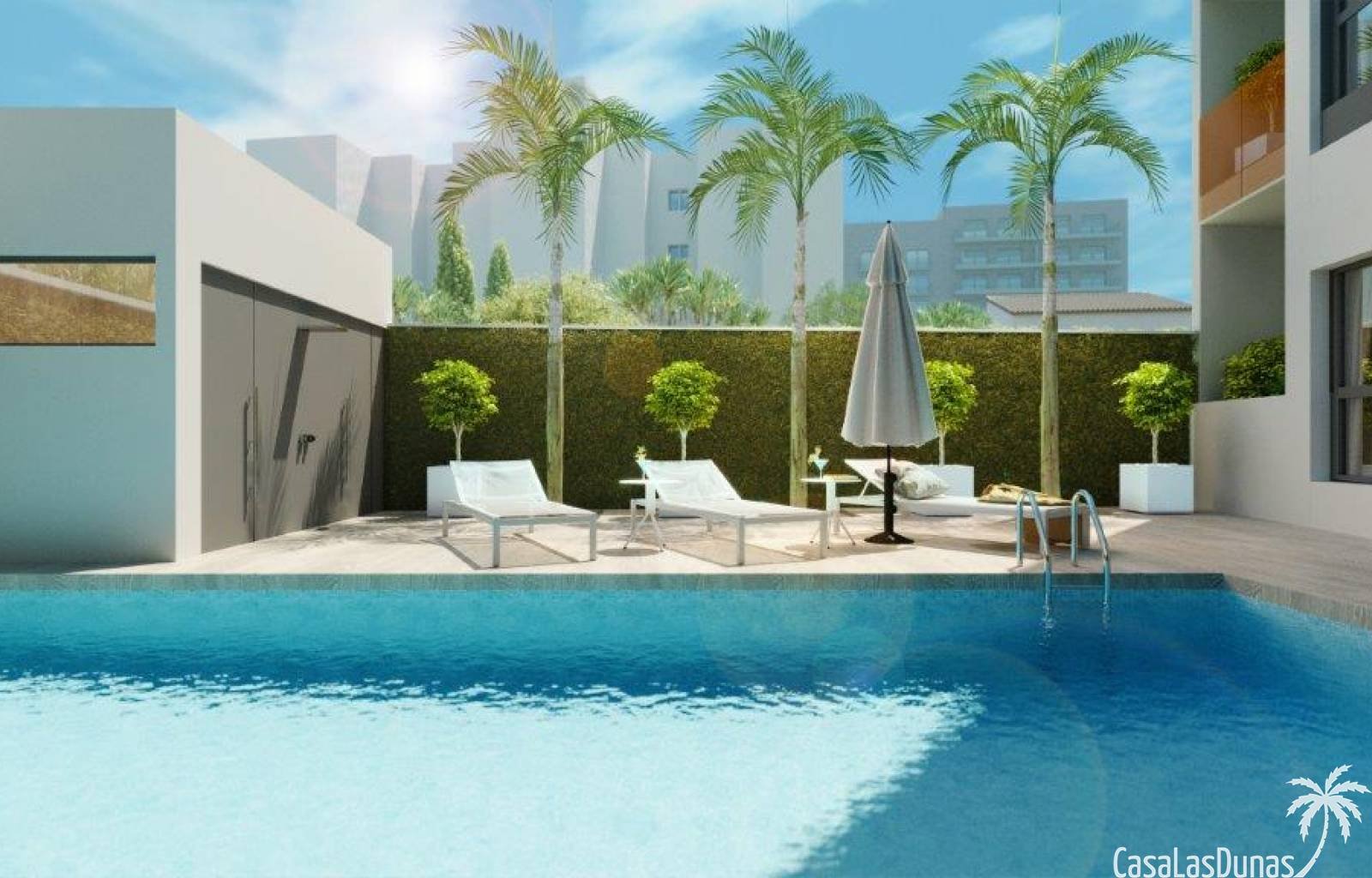 Dieses neue Wohngebiet von Torrevieja besteht aus 24 Apartments in der Nähe des Strandes Del Cura. Das neue Gebäude verfügt über eine moderne Fassade