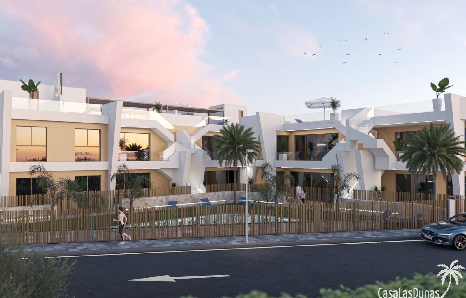 In diesem Neubaukomplex steht nur noch eine Wohnung zur Verfügung. Die Wohnung befindet sich im Erdgeschoss mit einem Garten und einem Parkplatz. Die