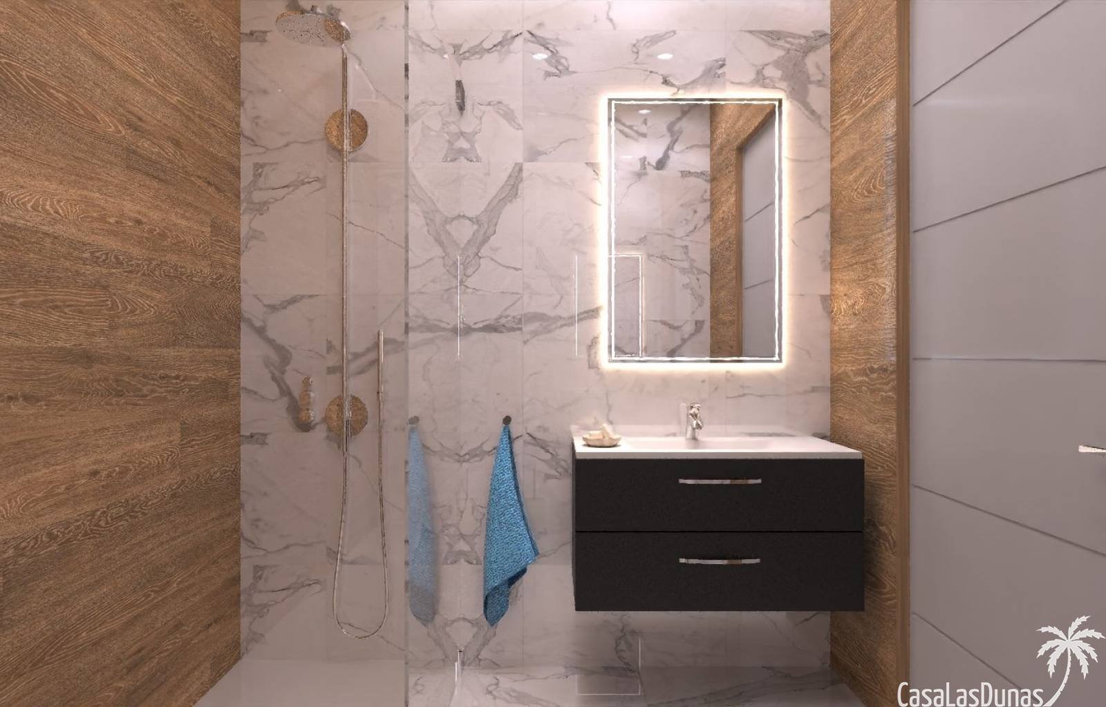 Die Villa liegt 50 Meter vom Golfplatz La Marquesa entfernt und verfügt über 3 Schlafzimmer und 2 Badezimmer sowie einen 3 x 6 m großen Pool. Es verf