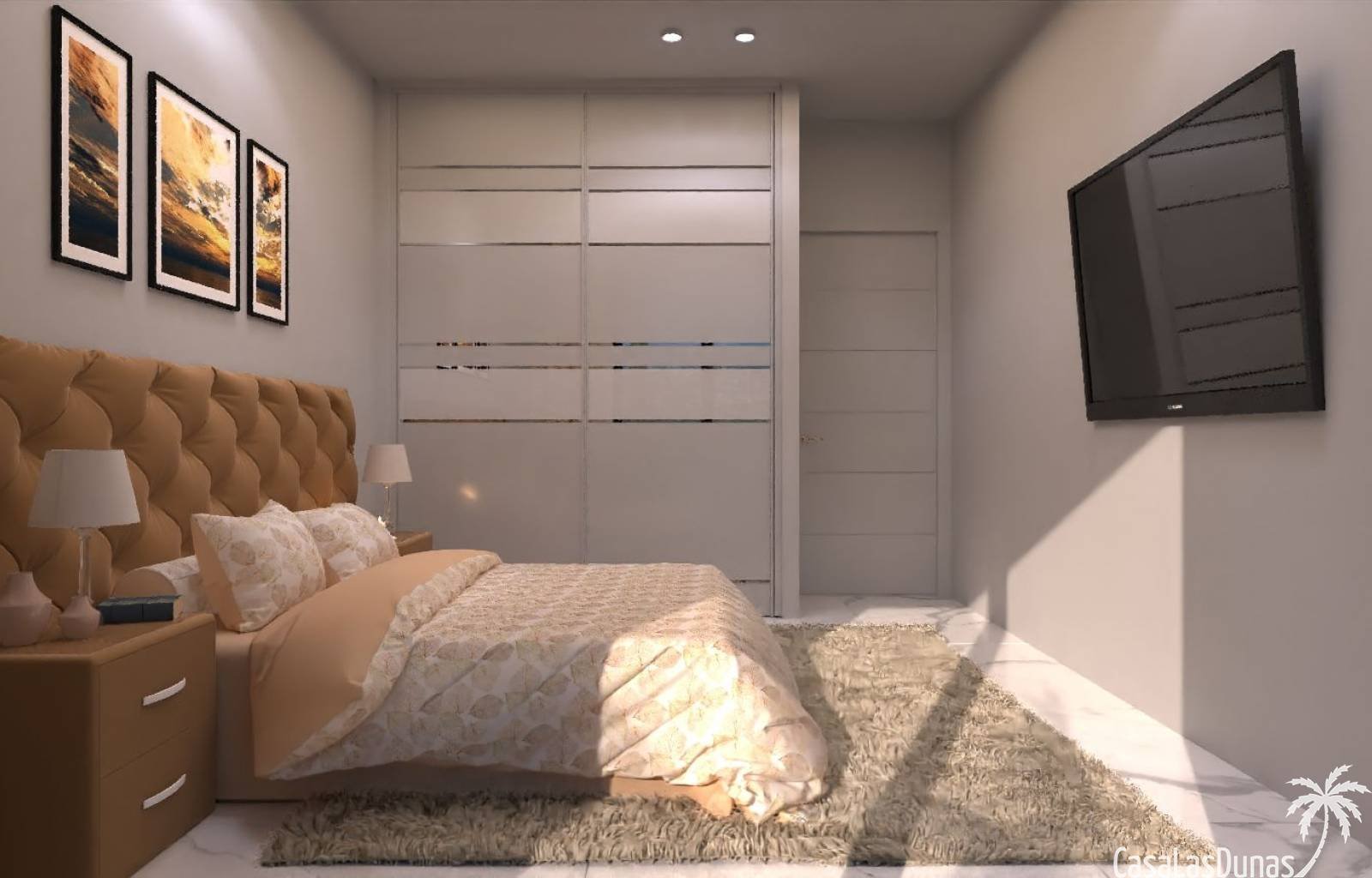 Die Villa liegt 50 Meter vom Golfplatz La Marquesa entfernt und verfügt über 3 Schlafzimmer und 2 Badezimmer sowie einen 3 x 6 m großen Pool. Es verf