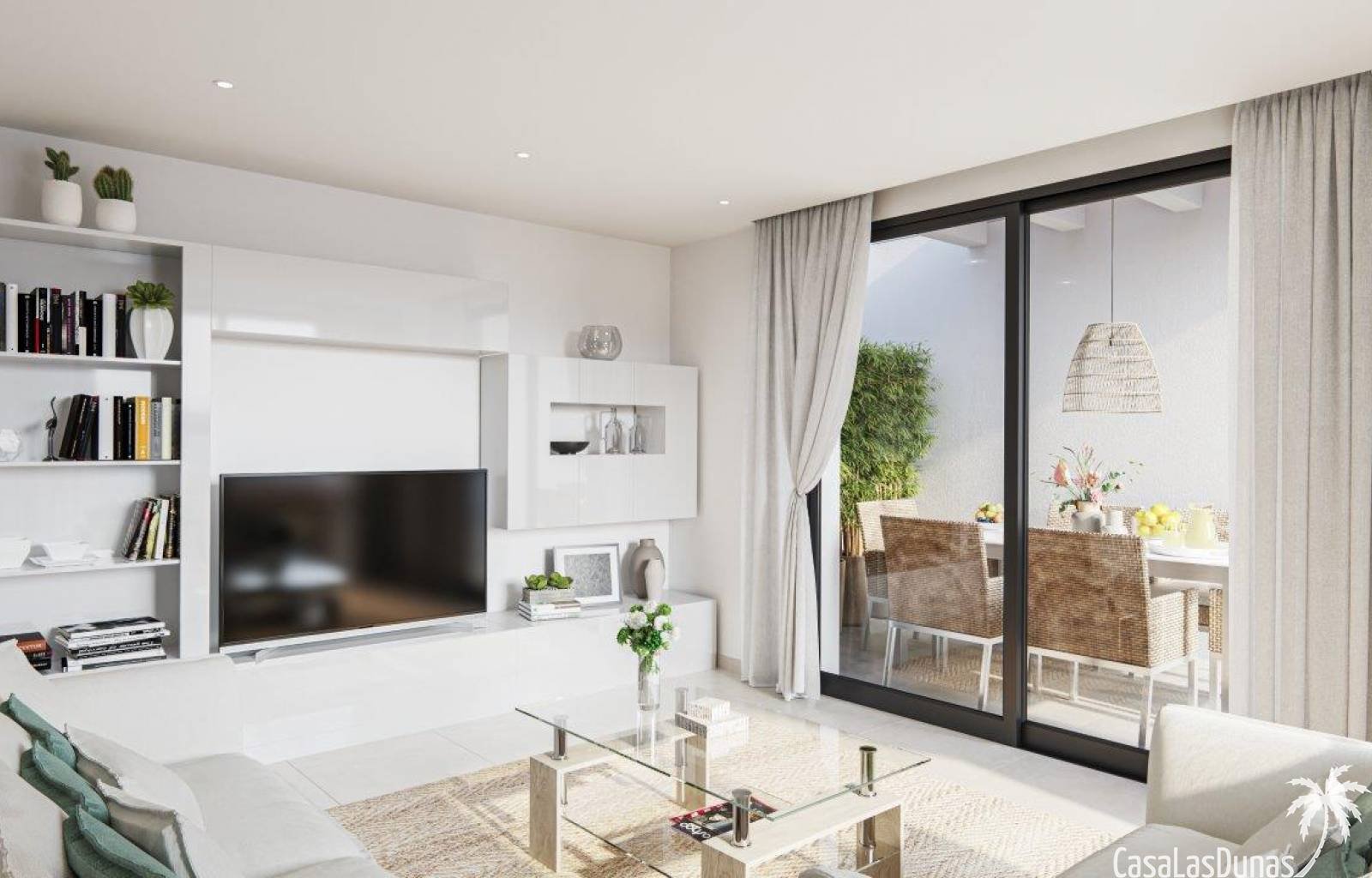 Gut zehn Kilometer vom weitläufigen Sandstrand von Guardamar entfernt finden wir diesen prächtigen Neubaukomplex. Dies ist die fünfte Phase des Proje