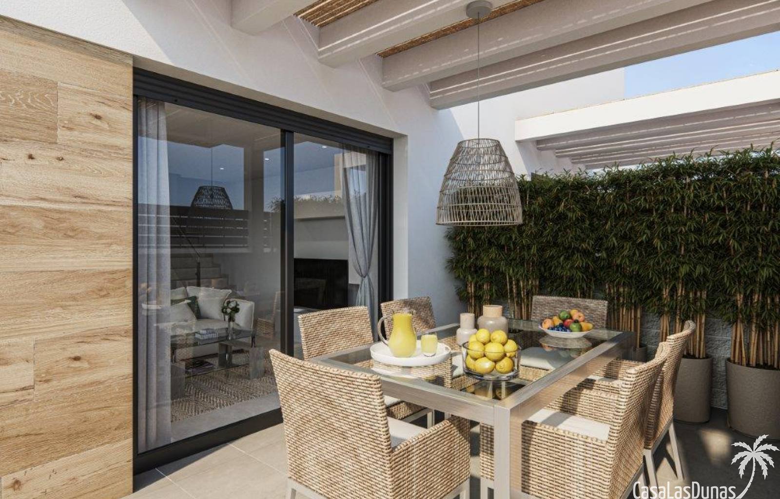 Gut zehn Kilometer vom weitläufigen Sandstrand von Guardamar entfernt finden wir diesen prächtigen Neubaukomplex. Dies ist die fünfte Phase des Proje