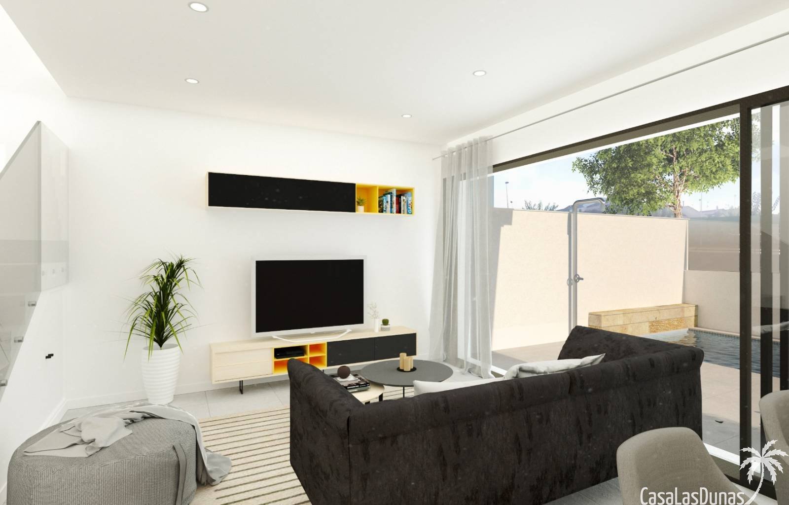 Wunderschöne freistehende Villen im Bau, nur 3 Kilometer von den Sandstränden des Mittelmeers entfernt. Insgesamt werden 3 Häuser auf Grundstücken zw