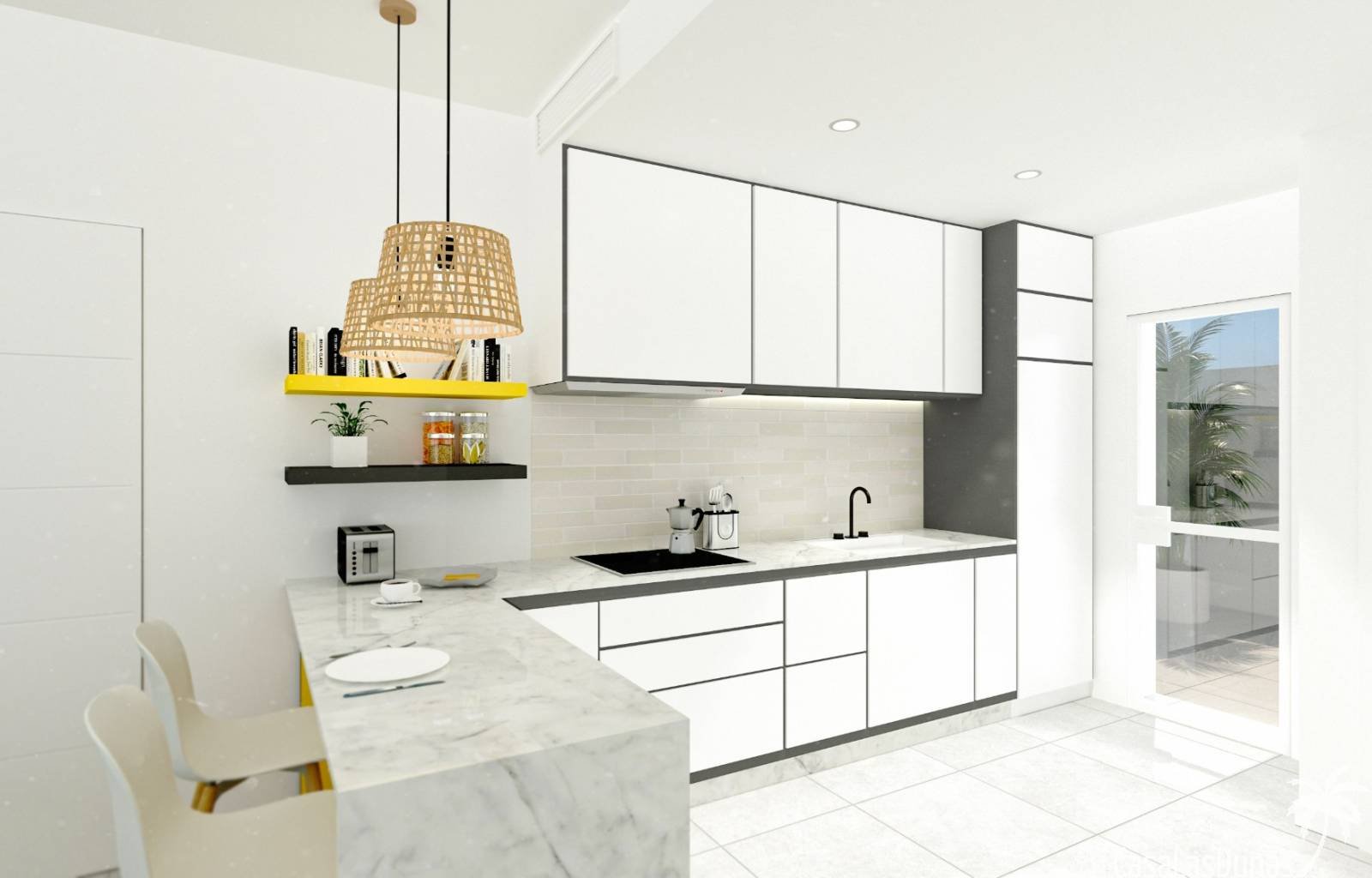 Wunderschöne freistehende Villen im Bau, nur 3 Kilometer von den Sandstränden des Mittelmeers entfernt. Insgesamt werden 3 Häuser auf Grundstücken zw