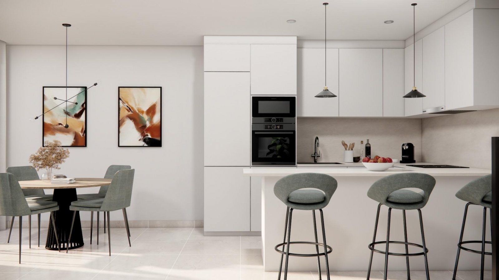 NEU GEBAUTE STADTHÄUSER IN ROJALES
Neubau einer modernen Wohnanlage mit Reihenhäusern und Doppelhaushälften in Rojales.
Eigenschaften h