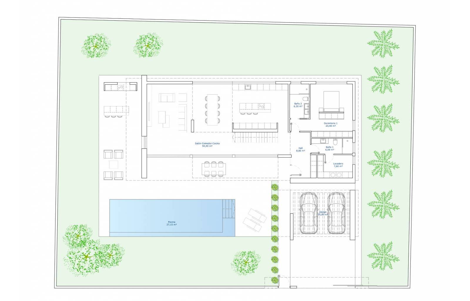 Dieses erstaunliche Projekt befindet sich in Cabo Roig und nur 400 Meter von einem wunderschönen Strand entfernt. Der Ort ist bekannt für seine Sands