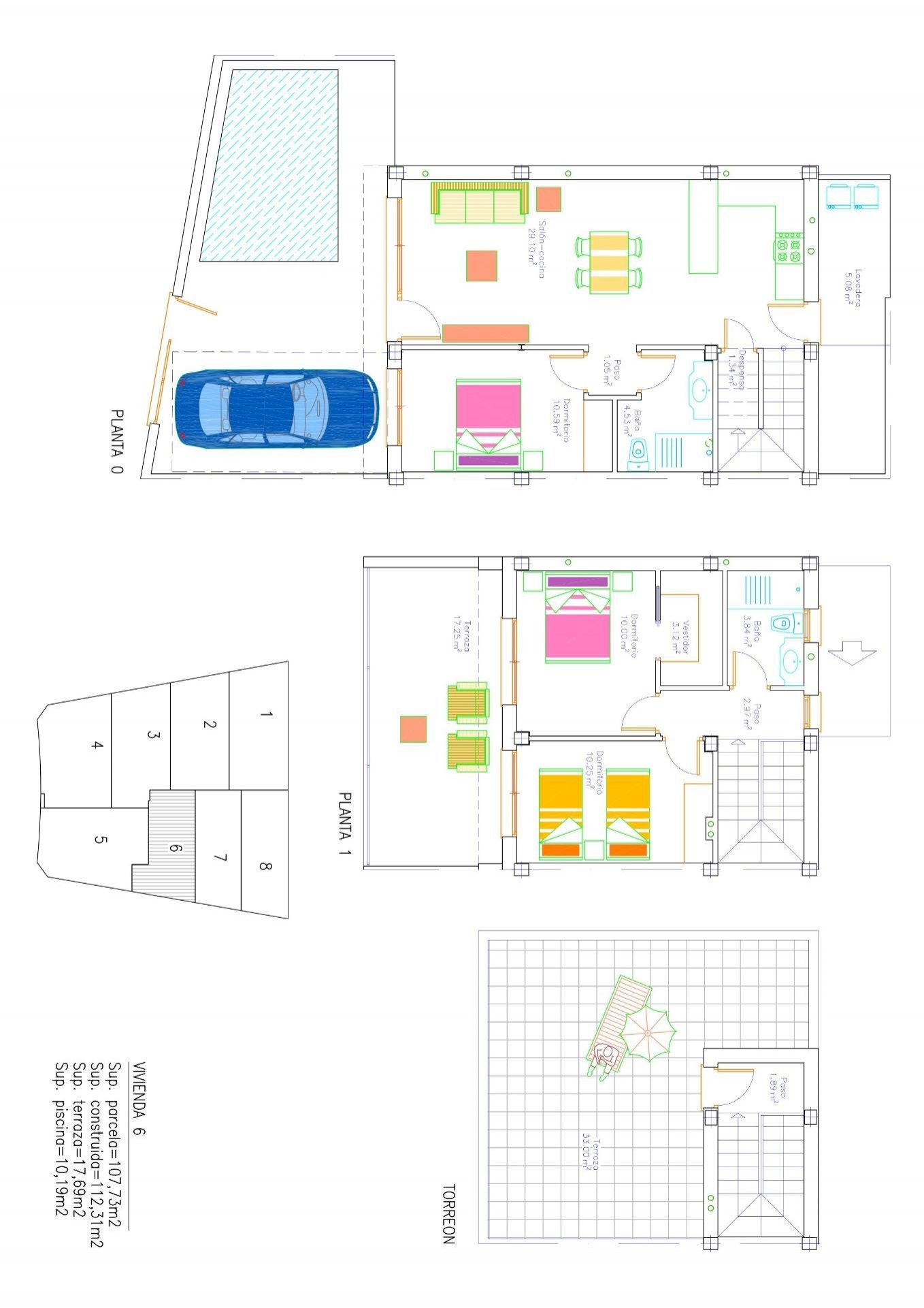NEU GEBAUTE HALBHAUS-VILLEN IN SAN PEDRO DEL PINATAR - nur 2 km zum Strand!
Neubau von 8 unabhängigen Villen und Doppelhaushälften in Sa