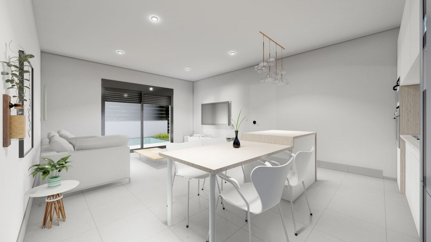 NEU GEBAUTE VILLEN IN ROLDAN
Luxuriöse 2 einstöckige Neubauvillen in Roldan, Murcia.
Villen bauen auf den Grundstücken von fast 600 M2