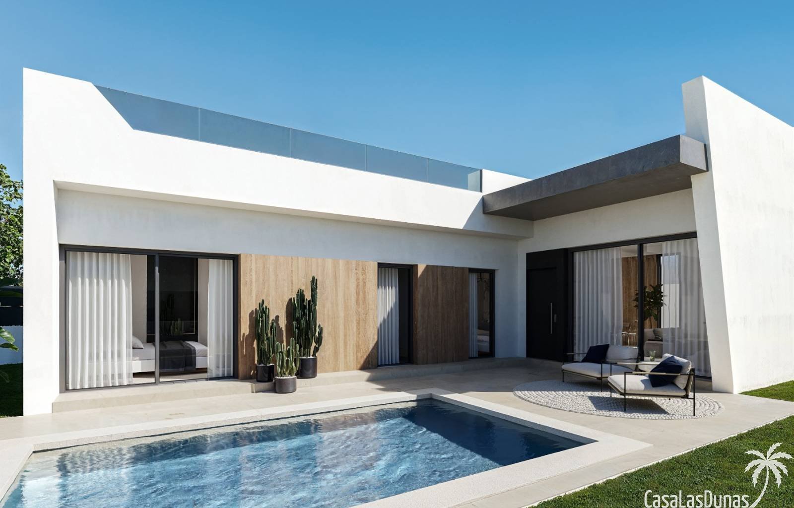 Diese wunderschönen, modernen Villen mit 3 Schlafzimmern und 2 Bädern liegen im sonnigen San Miguel de Salinas. Es handelt sich um eingeschossige Häu