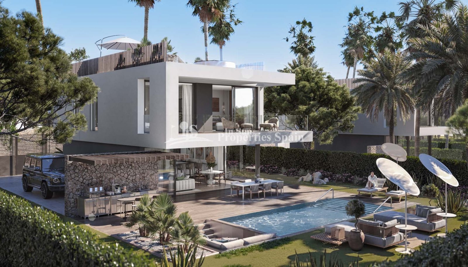 EXKLUSIVE LUXUS-VILLEN IN EL CAMPANARIO IN ESTEPONA - eine herrliche Wohngegend, die um das Clubhaus mit Restaurant, Fitnessraum, Golfpla