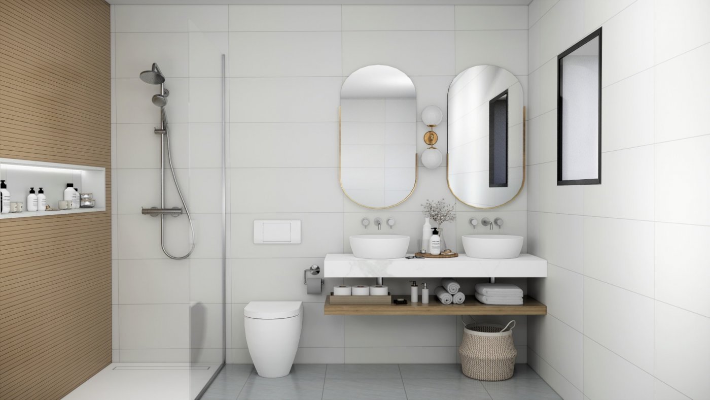 EXKLUSIVE "KEY READY" VILLA IN PILAR DE LA HORADADA am Lo Romero Golfplatz.
 
Diese neue 103m2 Süd-Ost-Villa besteht aus 3 Schl