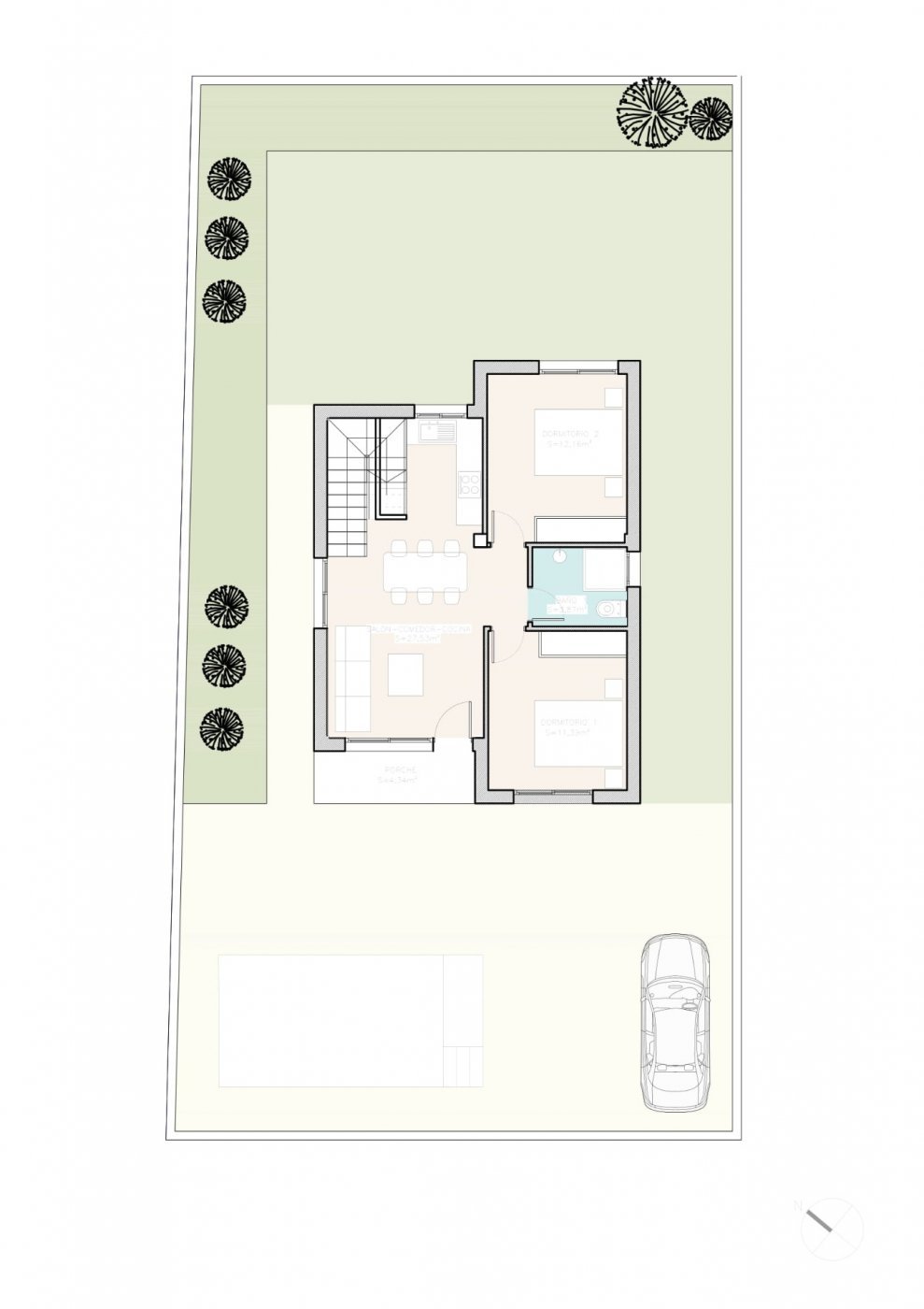 SCHÖNE NEUBAU-VILLA IN CIUDAD QUESADA, ROJALES.
 
Diese schöne Villa von 102m2 ist auf 2 Etagen gebaut und verfügt über 3 Schlafzimmer, 2