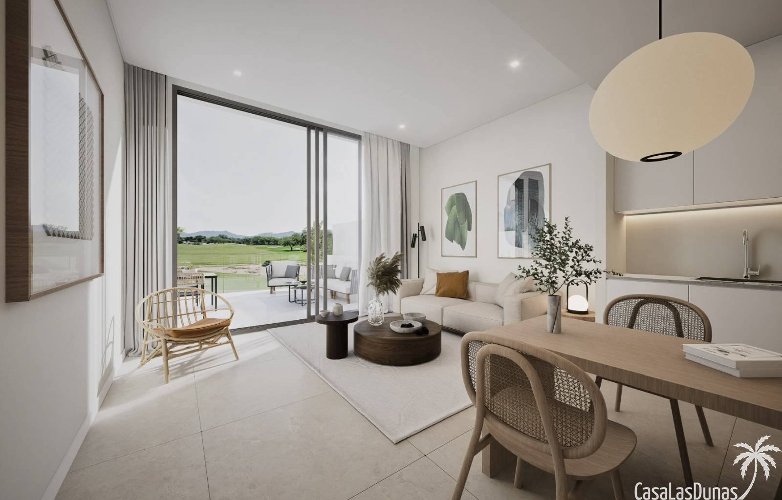 An der Costa Blanca Süd in Los Alcázares entstehen 5 wunderschöne Doppelhaushälften mit privaten Swimmingpools. Die Häuser haben alle einen herrliche