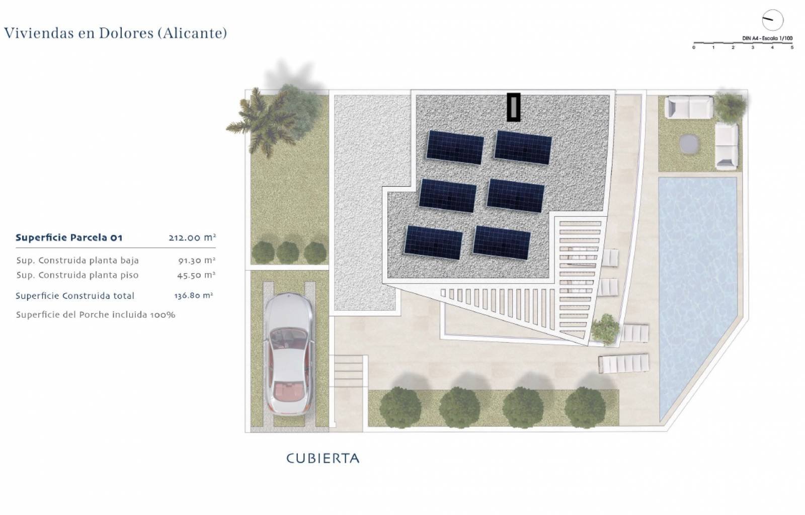Am Rande des charmanten Dorfes Dolores finden wir dieses kleine Projekt von Luxusimmobilien. Insgesamt werden in dieser Phase 3 Häuser gebaut, von de