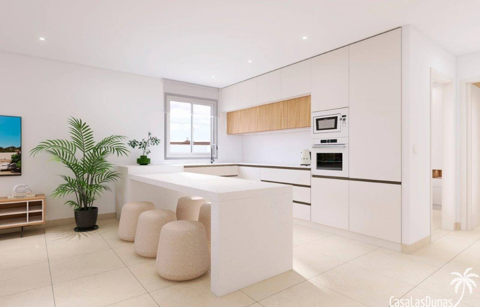 In dem relativ unbekannten Dorf Bigastro werden diese neuen Doppelhaushälften gebaut. Die geräumigen Häuser verfügen über nicht weniger als 4 Schlafz