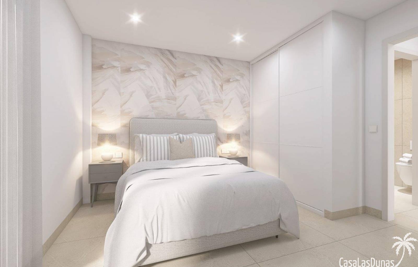 In dem relativ unbekannten Dorf Bigastro werden diese neuen Doppelhaushälften gebaut. Die geräumigen Häuser verfügen über nicht weniger als 4 Schlafz