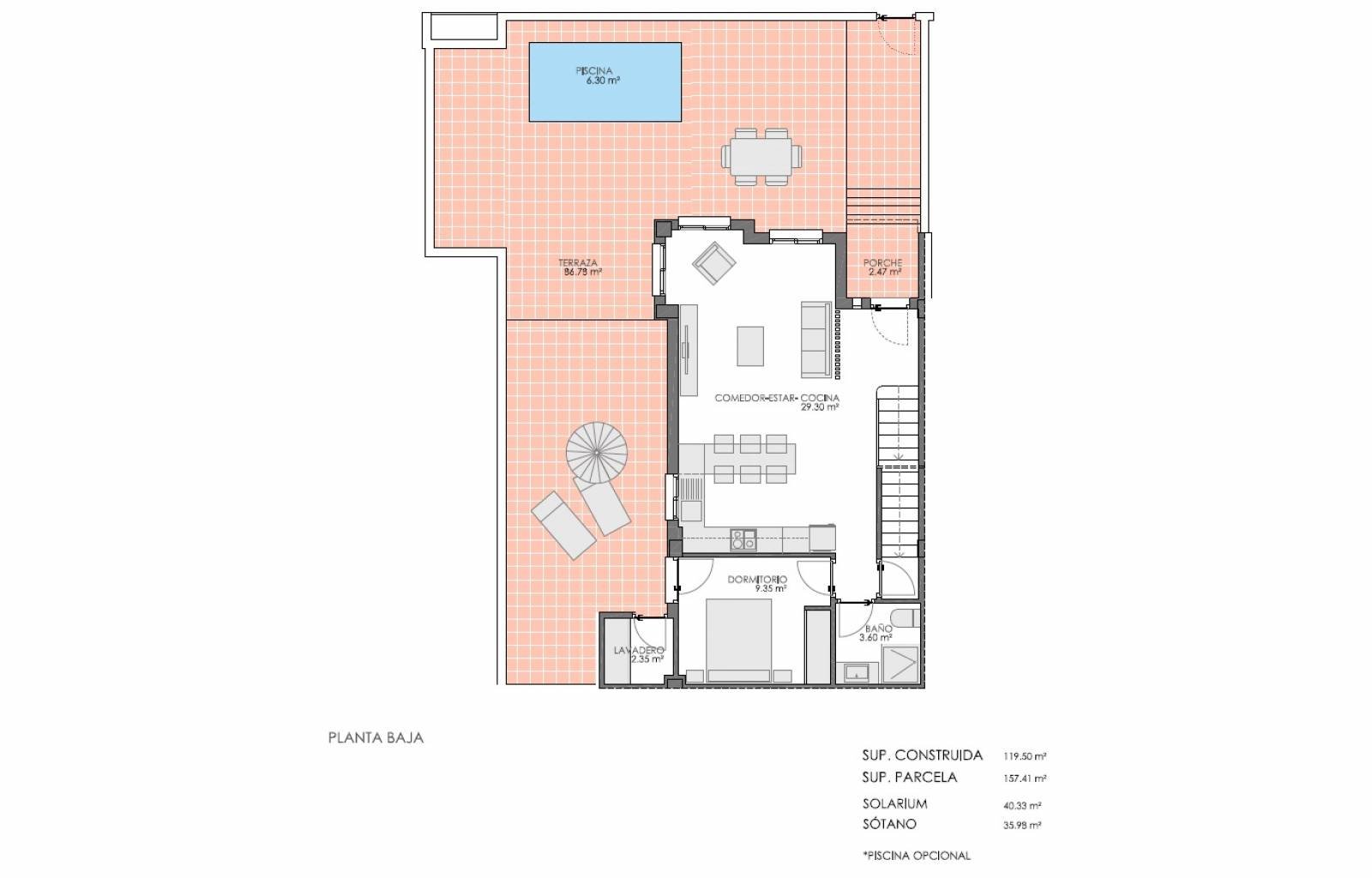 In dem relativ unbekannten Dorf Bigastro werden diese neuen Doppelhaushälften gebaut. Die geräumigen Häuser verfügen über nicht weniger als 4 Schlafz