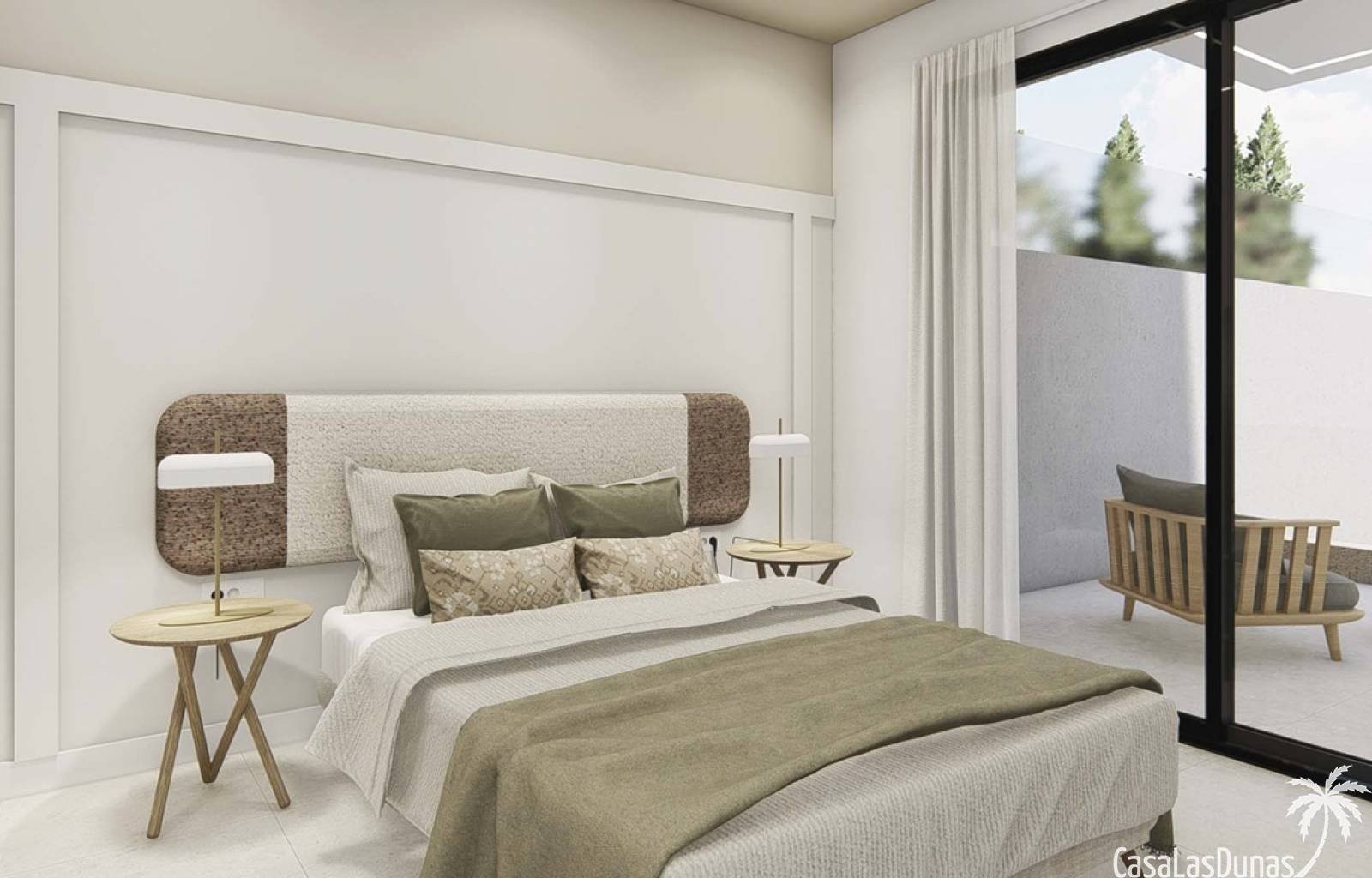 Diese modernen Doppelhaushälften entstehen im charmanten spanischen Dorf Dolores in der Region Alicante. Die Häuser bieten einen unverbauten Blick au