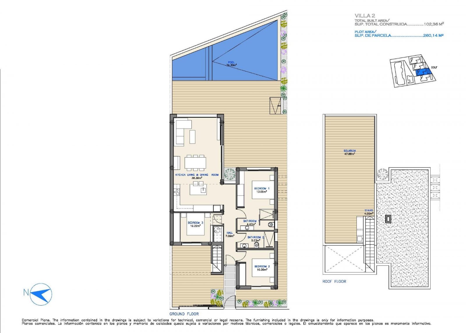 Neubau-Villen in erster Golflinie in Los Alcázares, Costa Cálida
Exklusives Wohnen in Strand- und Golfnähe
Diese neue Wohnanlage in Los