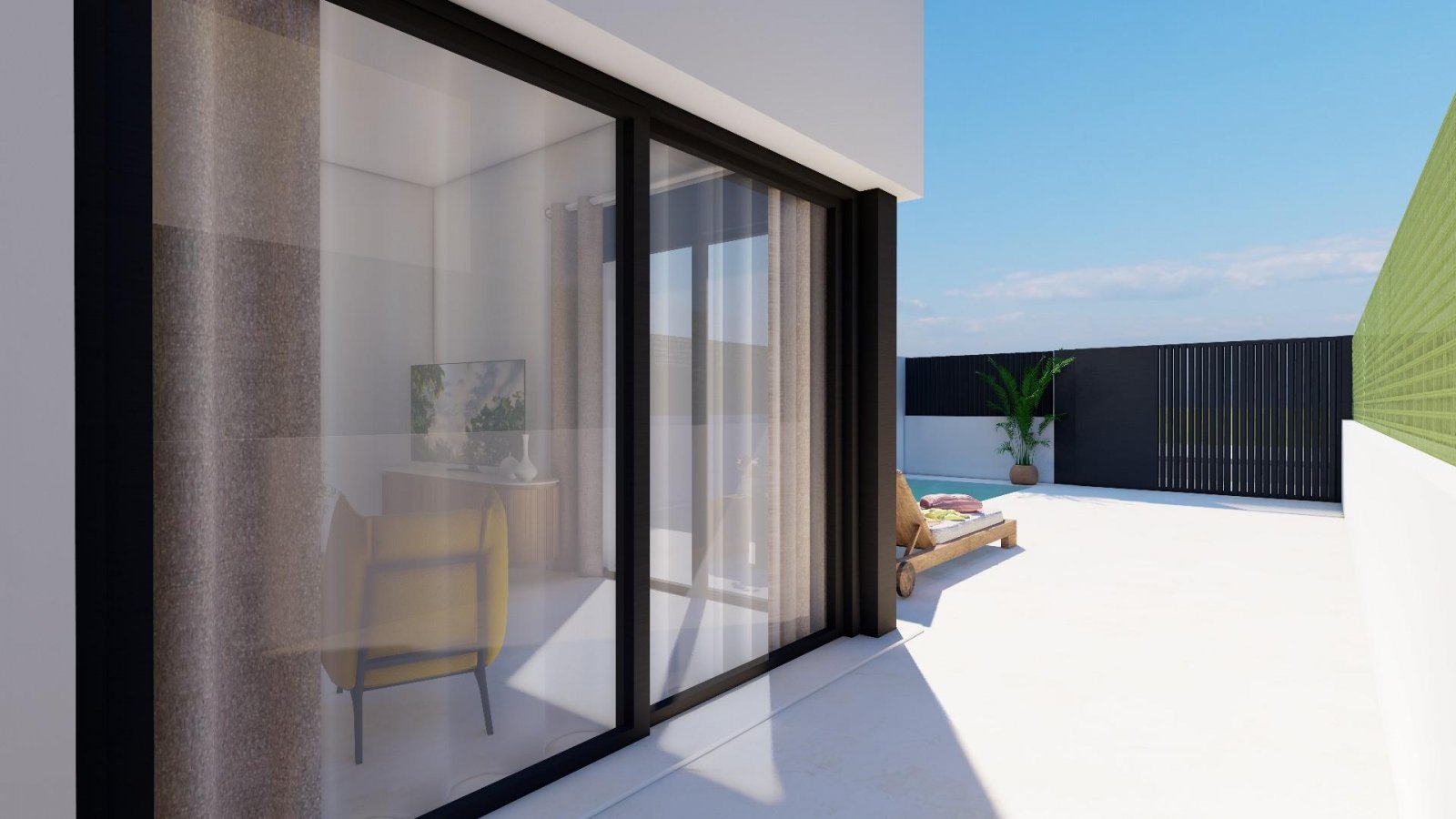 Moderne Reihenhäuser mit privatem Pool in Meeresnähe in Santiago de la Ribera
Das Projekt befindet sich in der Gegend von San Blas in Sa