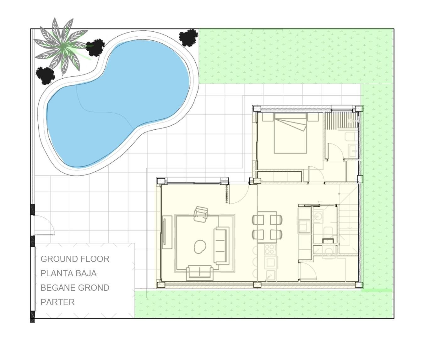 Neubau-Freistehende Villen mit privatem Pool in Roldán, Torre-Pacheco
Moderne zweistöckige Villen mit exklusivem Design
Diese neu gebaut