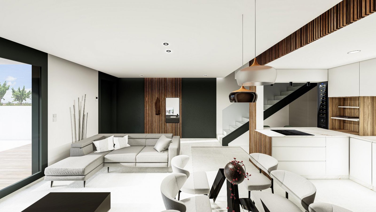 Nachhaltige Reihenhäuser in Pilar de la Horadada, Costa Blanca
Moderne Häuser mit Technologie und Energieeffizienz
Entdecken Sie dieses