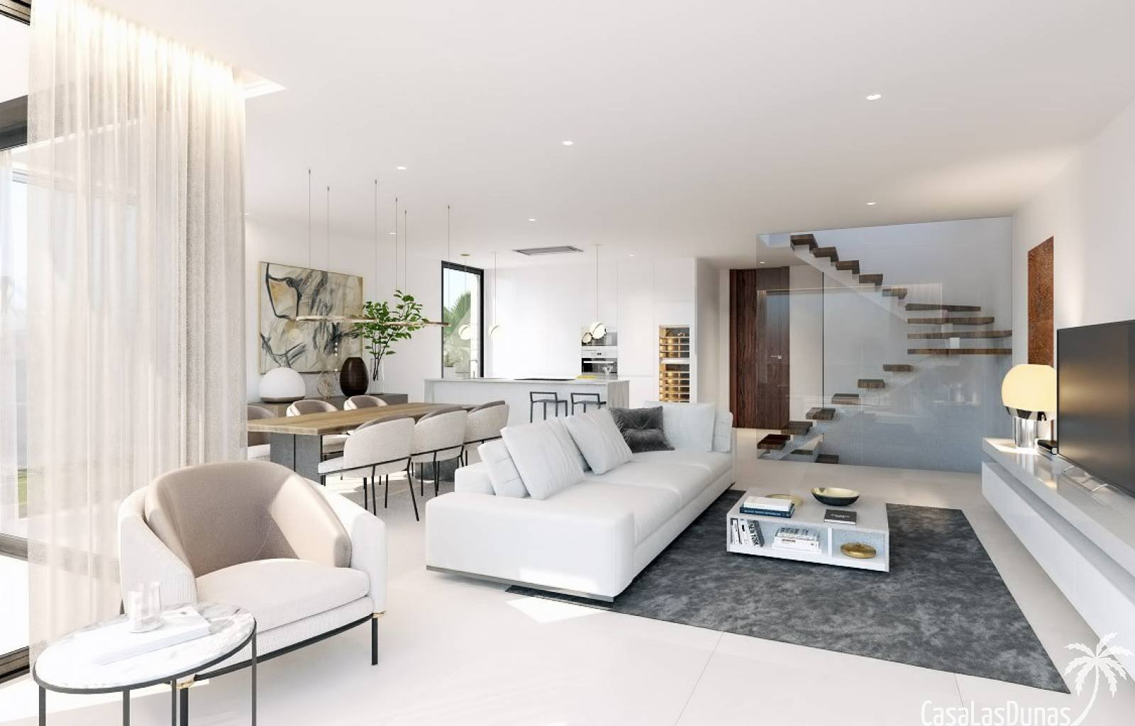 Diese wunderschöne Luxusvilla liegt in Benidorm, nur wenige Schritte vom Strand und einem Naturpark entfernt, wo Sie den außergewöhnlichen Meerblick