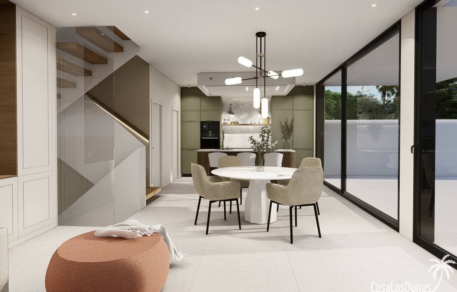 Diese schönen großen Villen werden in einer guten Gegend mit vielen traditionellen spanischen Villen und guten internationalen Einrichtungen gebaut.