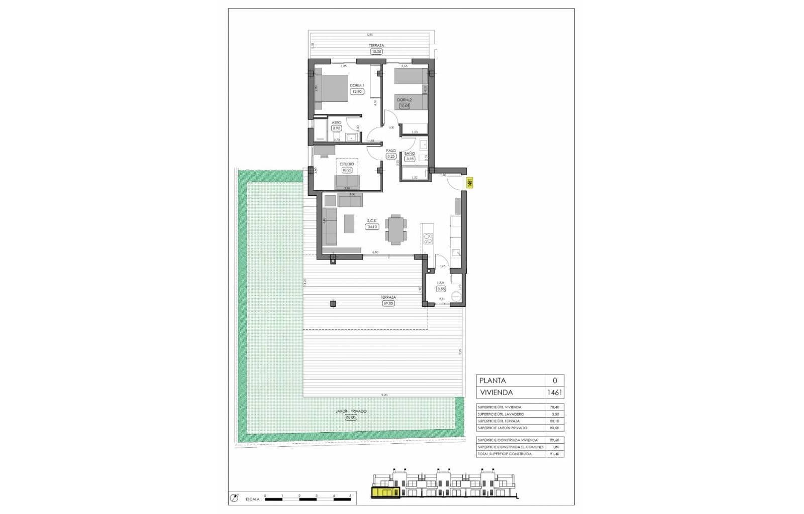 In diesem bekannten und gepflegten Golfresort finden wir ein Projekt mit vielen verschiedenen Haustypen. Es gibt Apartments, Stadthäuser und freisteh