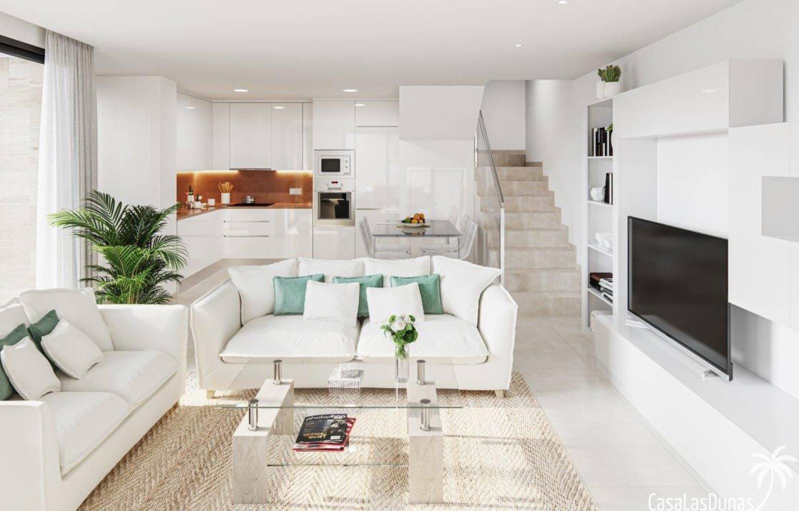 Gut zehn Kilometer vom weitläufigen Sandstrand von Guardamar entfernt finden wir diesen prächtigen Neubaukomplex. Dies ist die fünfte Phase des Proje