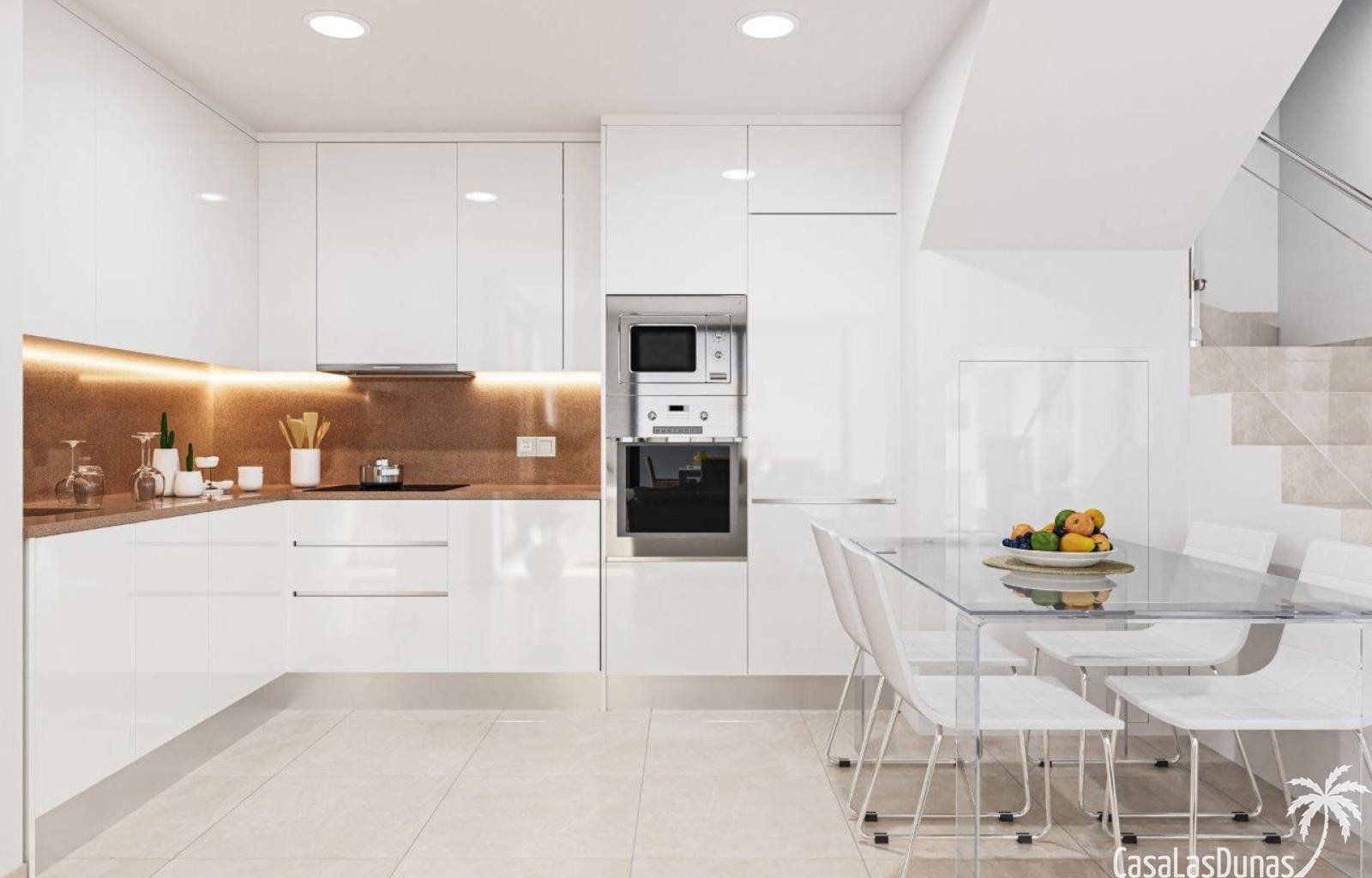 Gut zehn Kilometer vom weitläufigen Sandstrand von Guardamar entfernt finden wir diesen prächtigen Neubaukomplex. Dies ist die fünfte Phase des Proje