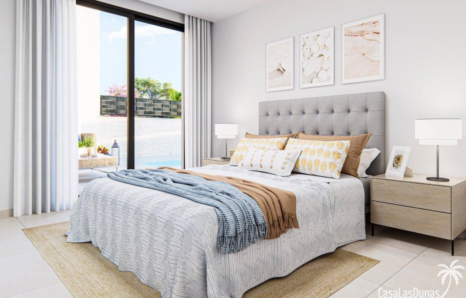 Gut zehn Kilometer vom weitläufigen Sandstrand von Guardamar entfernt finden wir diesen prächtigen Neubaukomplex. Dies ist die fünfte Phase des Proje