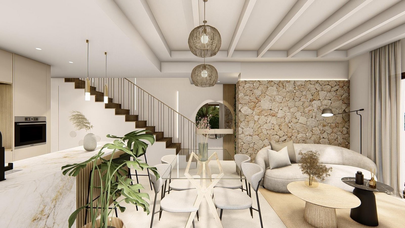 NEU GEBAUTE VILLEN IN ROJALES
Neues Projekt von modernen Quads und Villen mit privaten Pools in Rojales.
Moderne Eigenschaften hat 3 Sch