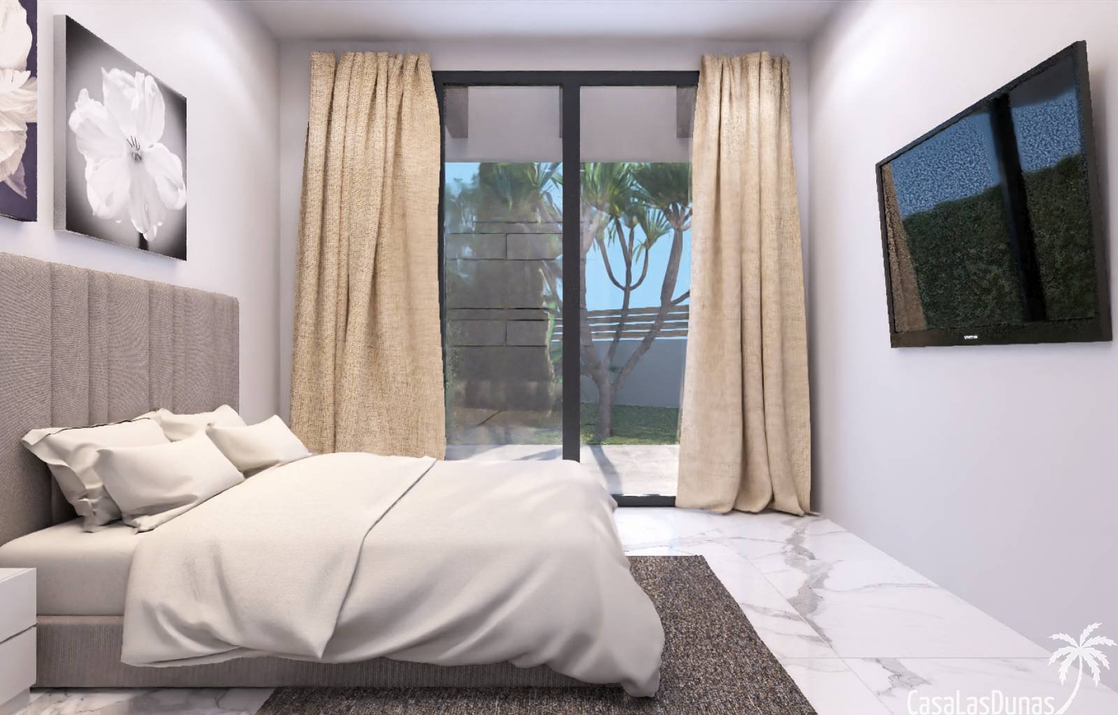 Diese 98 m2 große freistehende Villa auf einem 275 m2 großen Grundstück ist ein luxuriöser Rückzugsort neben dem Golfplatz. Mit 3 Schlafzimmern und 3