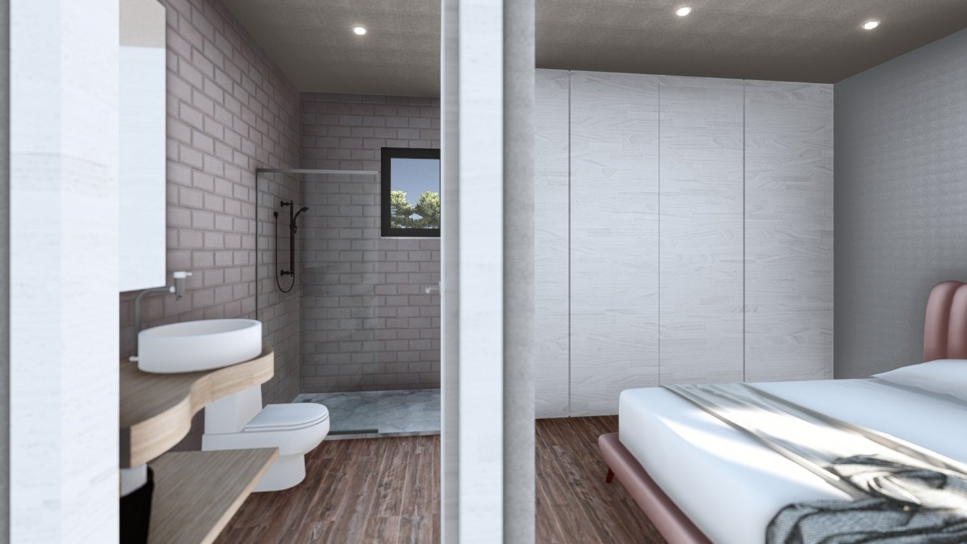 NEUBAU VILLEN IN LOS ALCAZARES
 
 Neubau einer freistehenden Villa auf einem großzügigen Grundstück von 350m2 in Los Alcazares.
 
 Villa