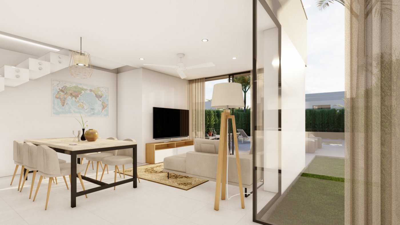 NEU GEBAUTE VILLEN IN LOS URRUTIAS, MURCIA
Neubau einer modernen Villa in 200m Entfernung vom Strand.  Die helle Villa bauen über 2 Etag