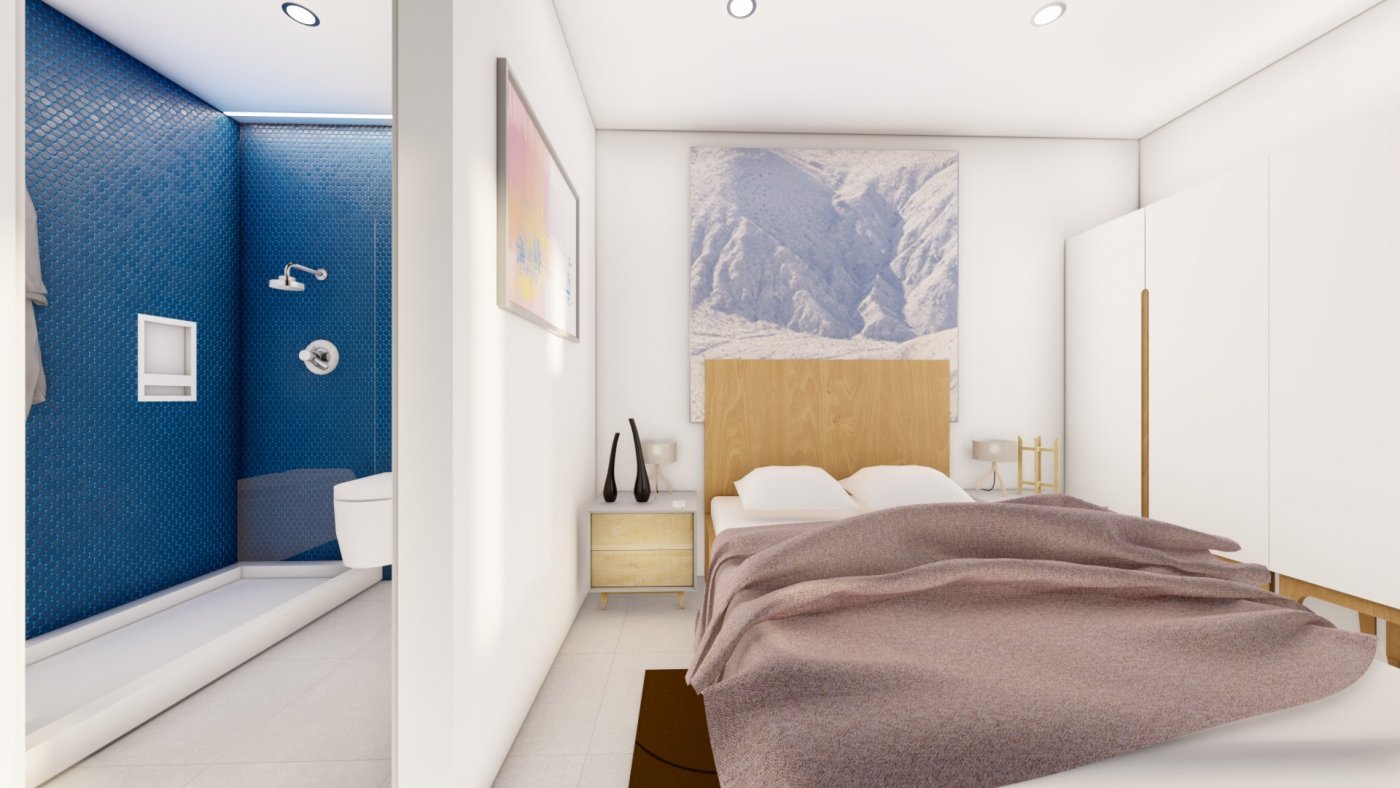 NEU GEBAUTE VILLEN IN LOS URRUTIAS, MURCIA
Neubau einer modernen Villa in 200m Entfernung vom Strand.  Die helle Villa bauen über 2 Etag