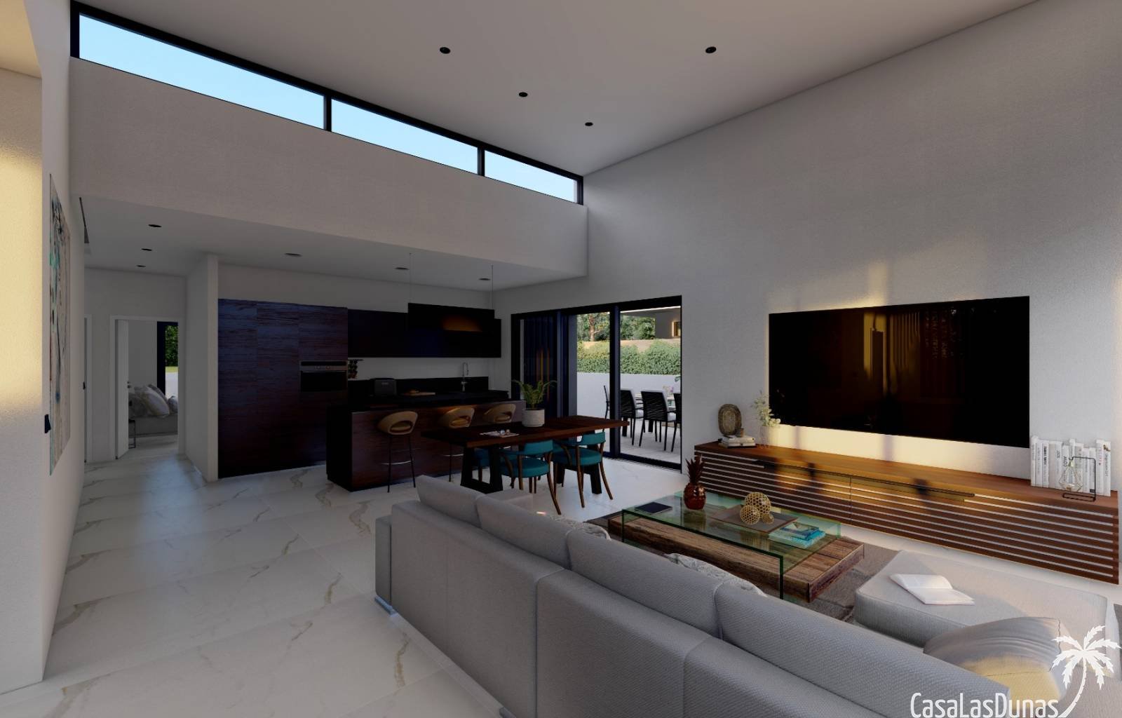 In Ciudad Quesada werden diese wunderschönen neuen Villen gebaut. Es handelt sich um individuelle Villen auf einem Grundstück von 485 m2. Im Haus fin