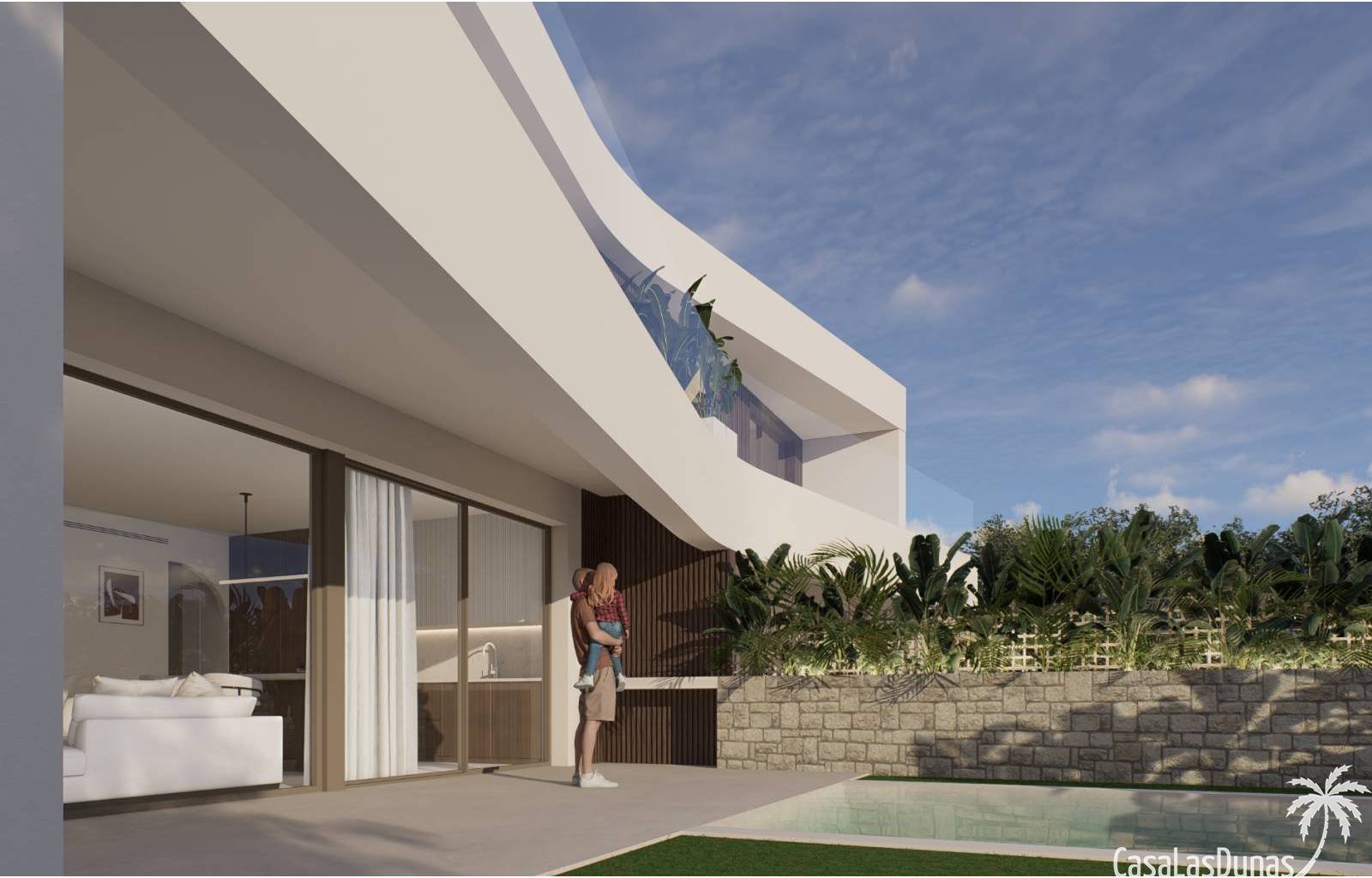 Wir bieten ein exklusives Wohnprojekt in Gran Alacant, das modernen Luxus neu definiert. Die prächtigen Villen mit 2 und 3 Schlafzimmern sind geräumi