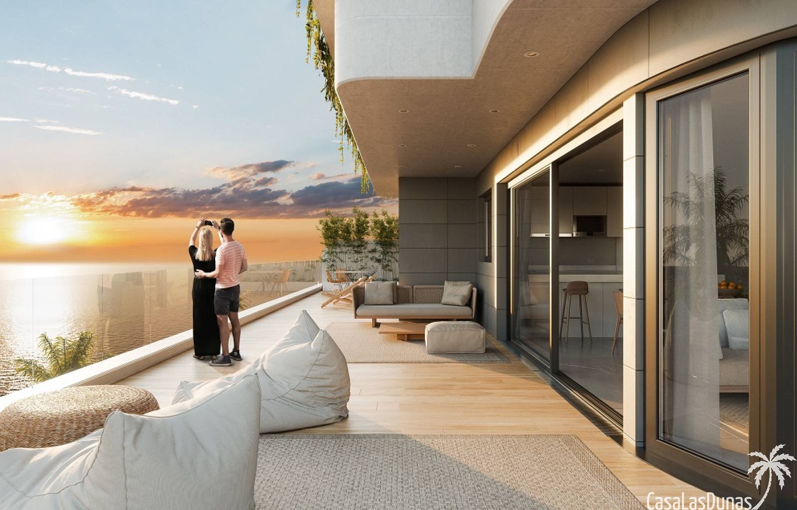  Dieses prächtige Neubauprojekt liegt in einer ruhigen Gegend, nur wenige Schritte vom Strand und wenige Kilometer vom Zentrum von Águilas entfernt. D