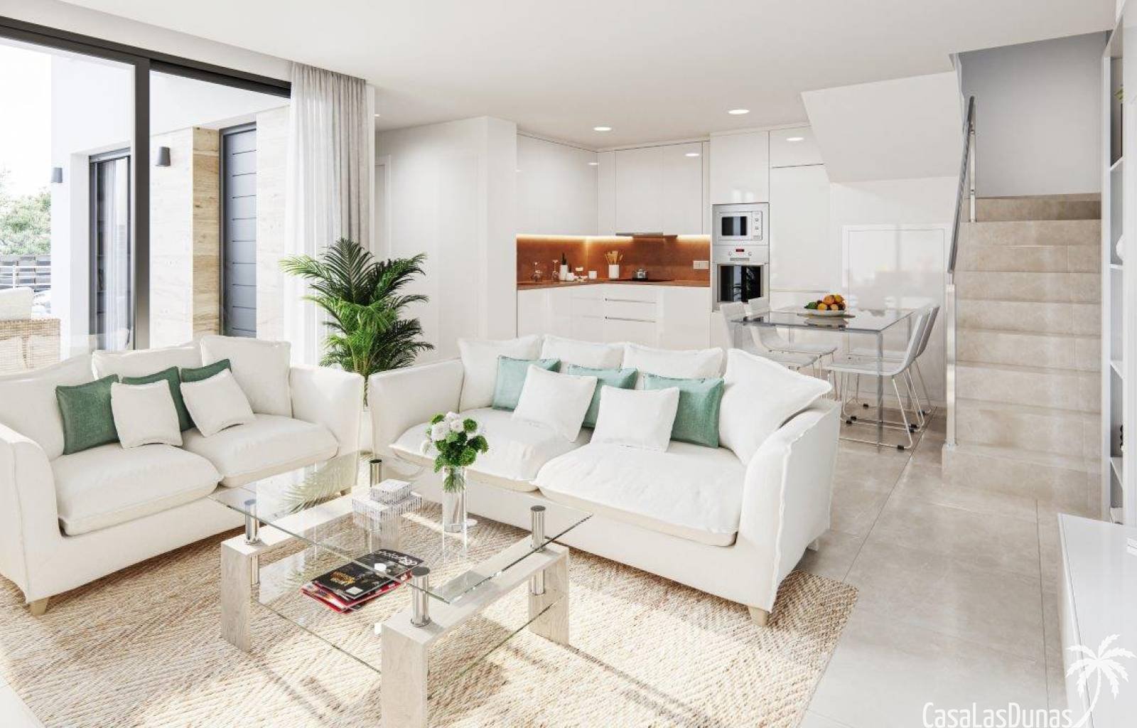  Gut zehn Kilometer vom weitläufigen Sandstrand von Guardamar entfernt finden wir diesen prächtigen Neubaukomplex. Dies ist die fünfte Phase des Proje