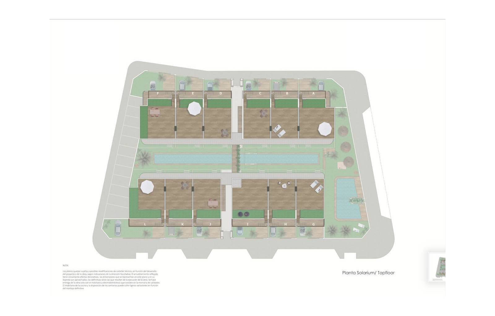  30 prächtige Bungalows bilden diesen seltenen und einzigartigen Wohnkomplex, der mit dem Ziel geschaffen wurde, mit Freunden eine privilegierte Umgeb