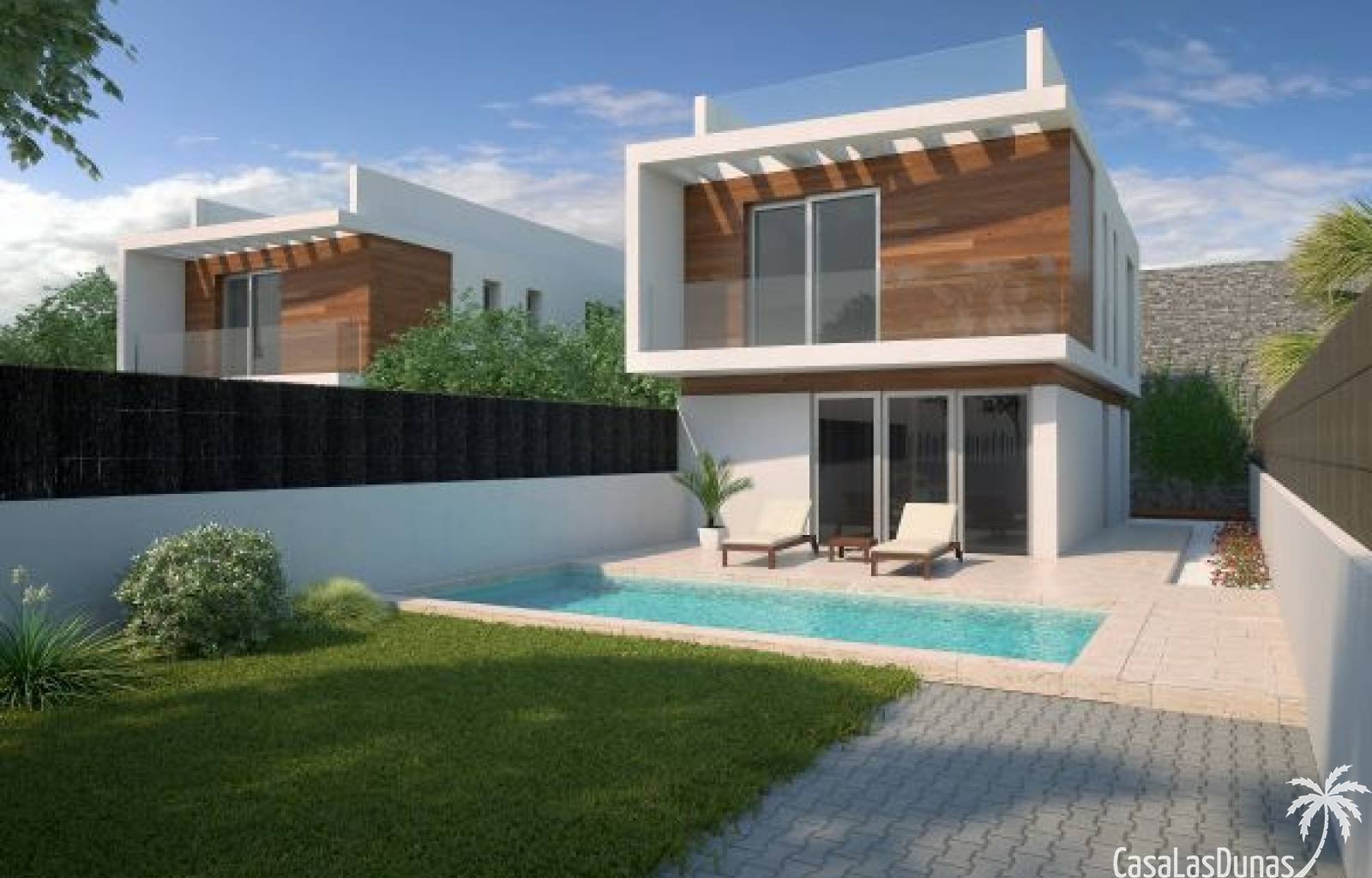 Orihuela Costa:  Wir freuen uns, eine neue Phase an Villen in dieser wunderschönen Gegend von Villamartin anbieten zu können. Jede Villa besteht aus 4 Schlafzimmern u 