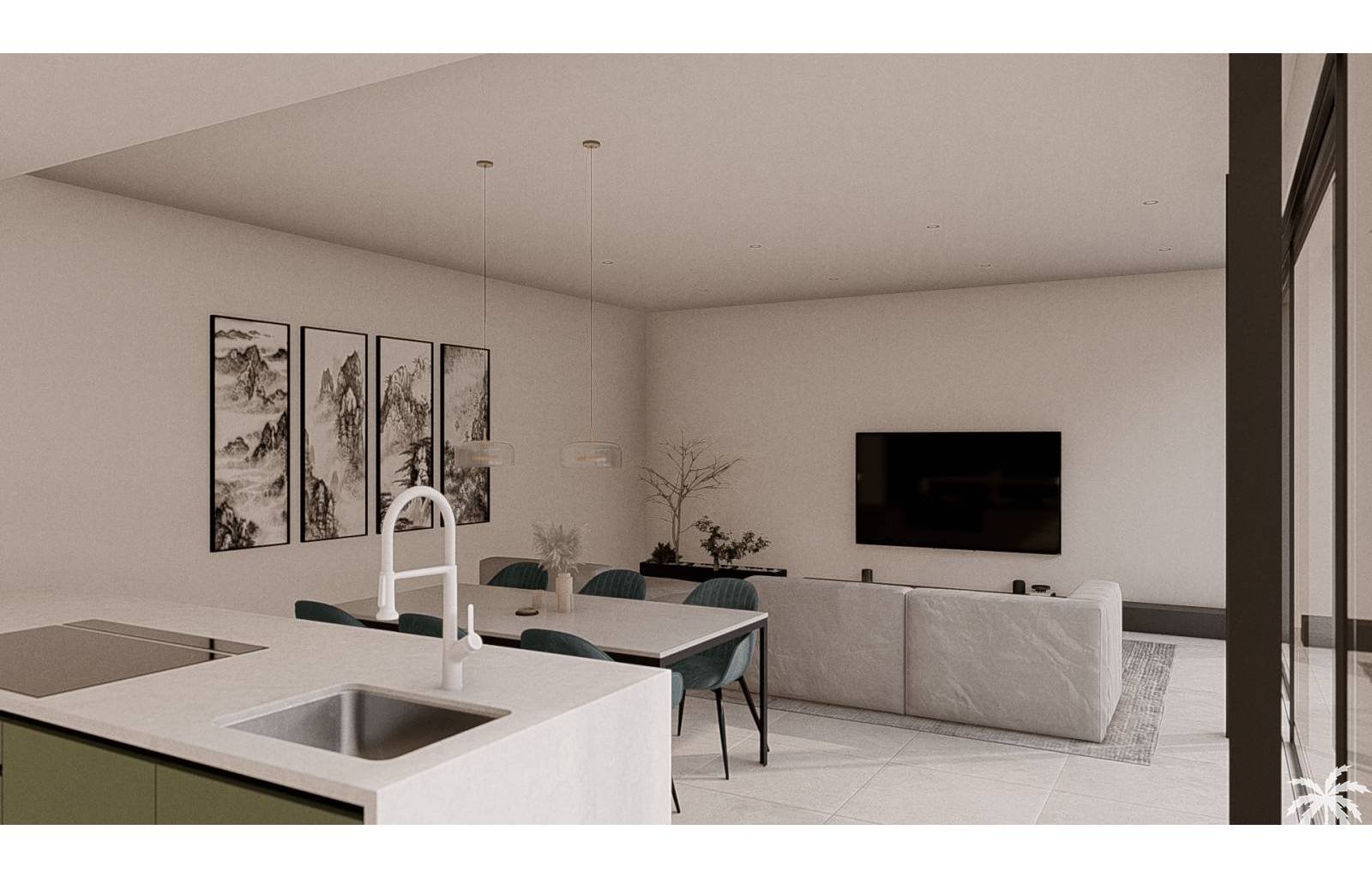  Diese wunderschönen Villen werden im sonnenverwöhnten Los Alcázares an der Costa Cálida gebaut. Das Haus verfügt über 3 Schlafzimmer und 2 Badezimmer